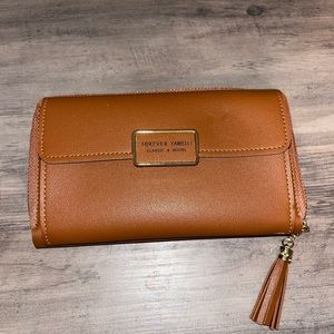 Brand new wallet with crossbody strap option